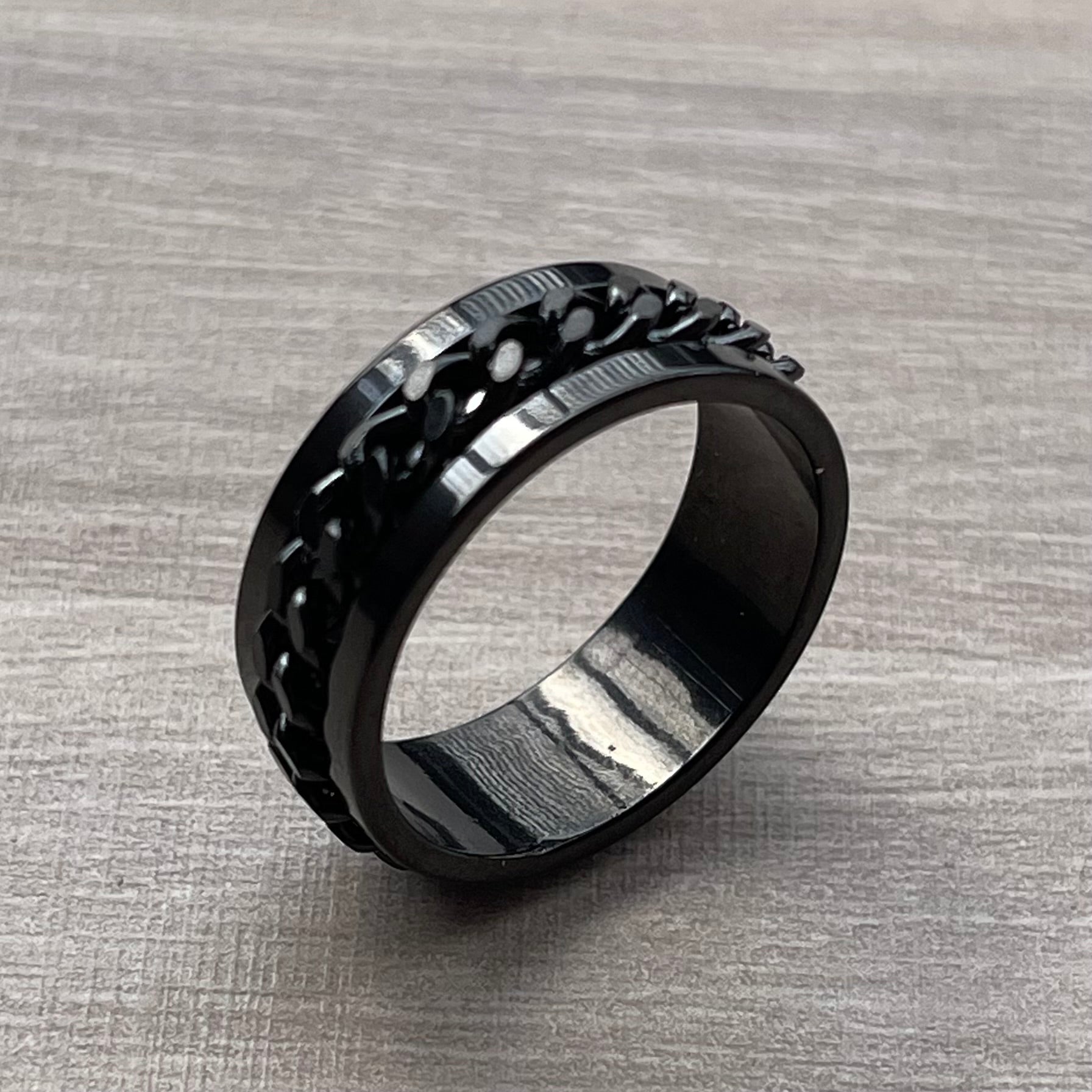 Anillo anti estrés negro