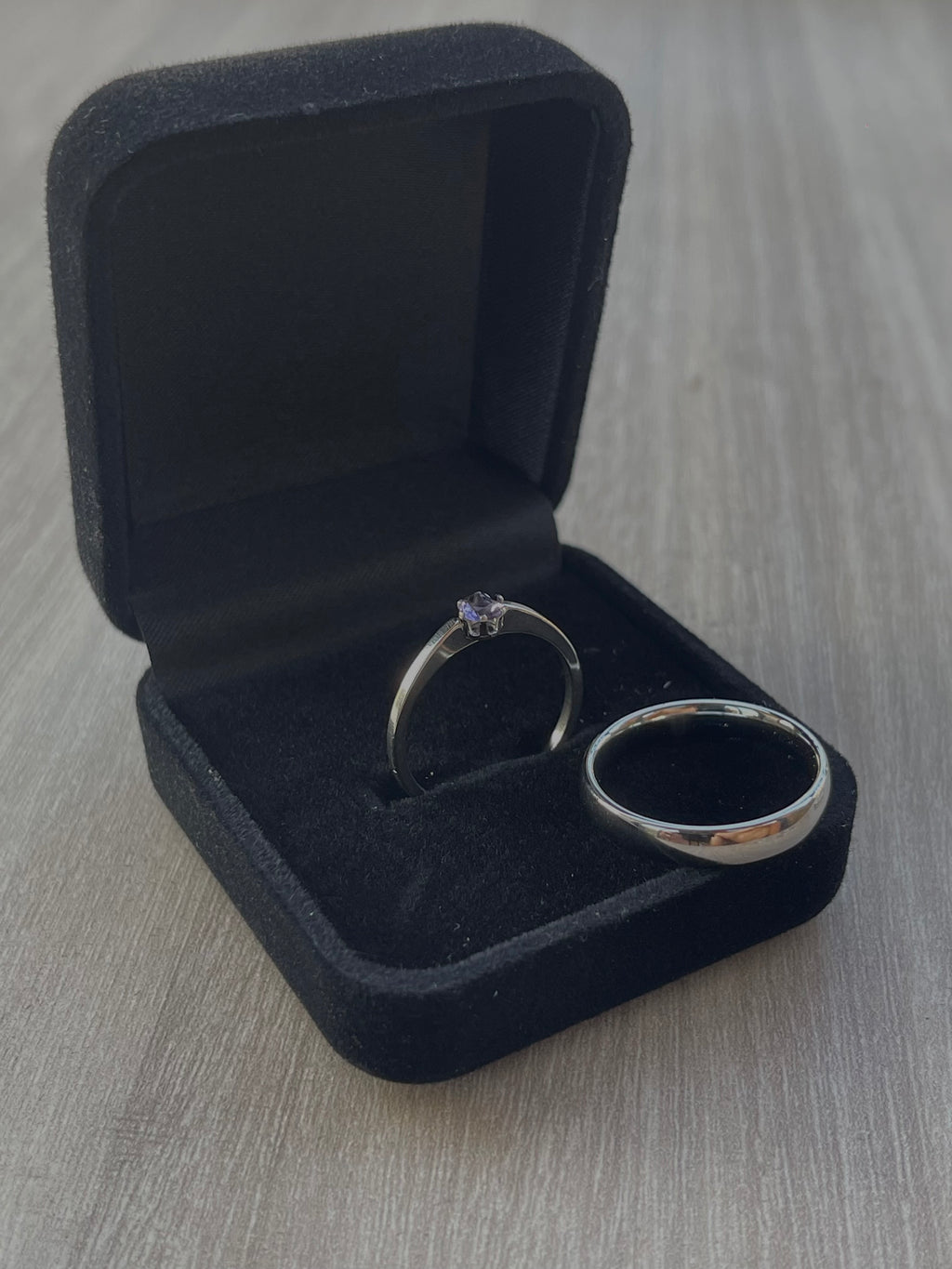 Anillo promesa elegante