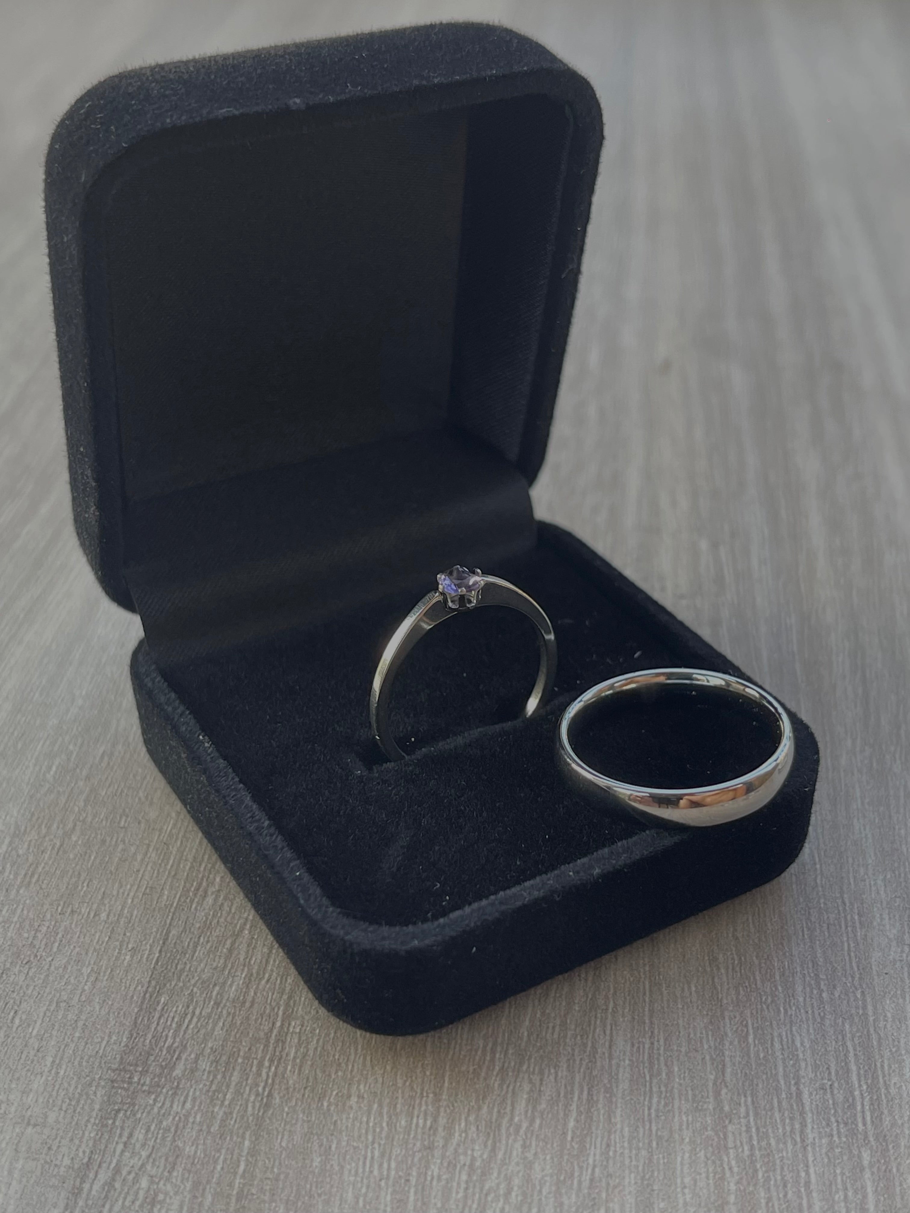 Anillo promesa elegante