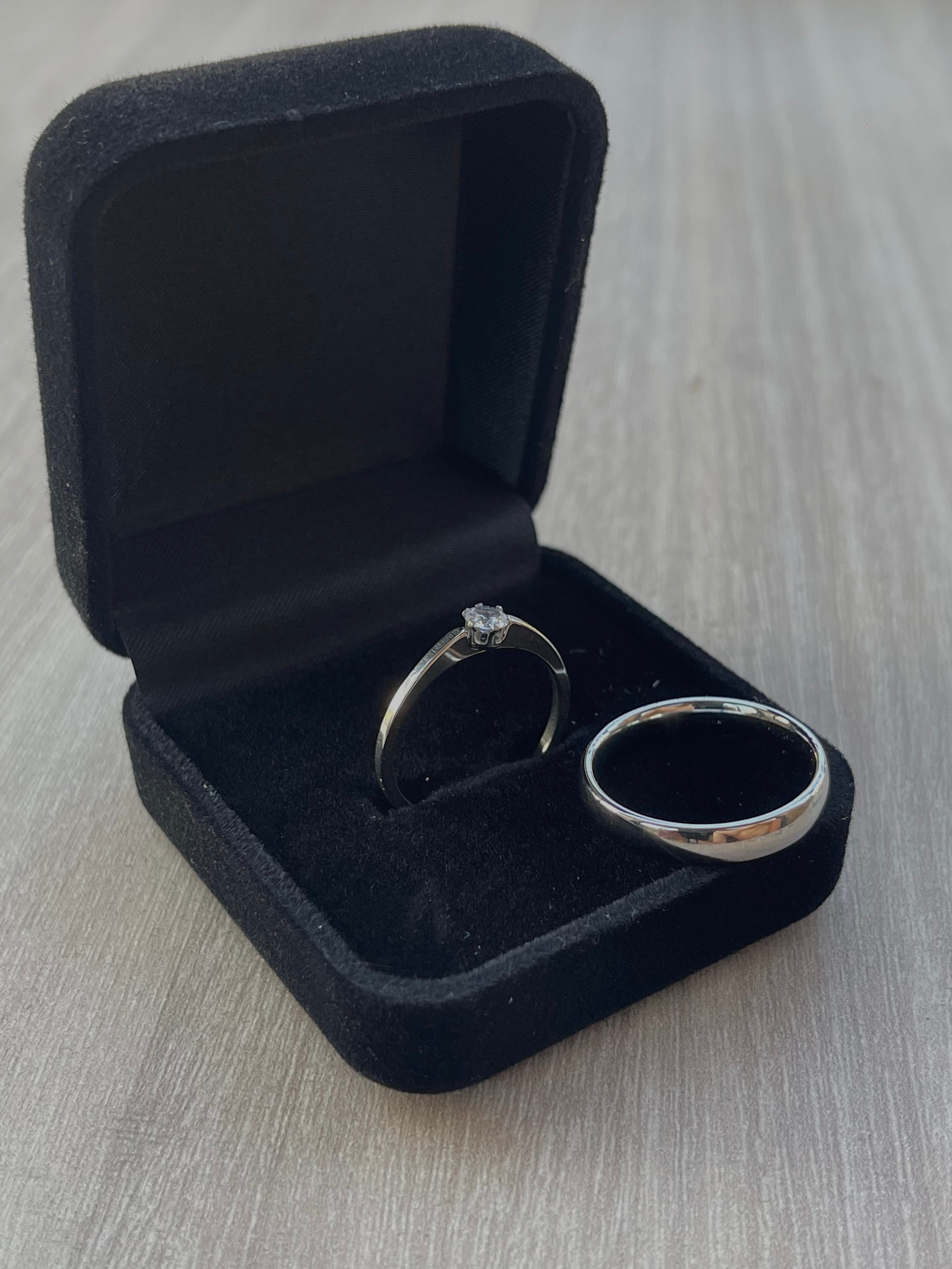 Anillo promesa elegante