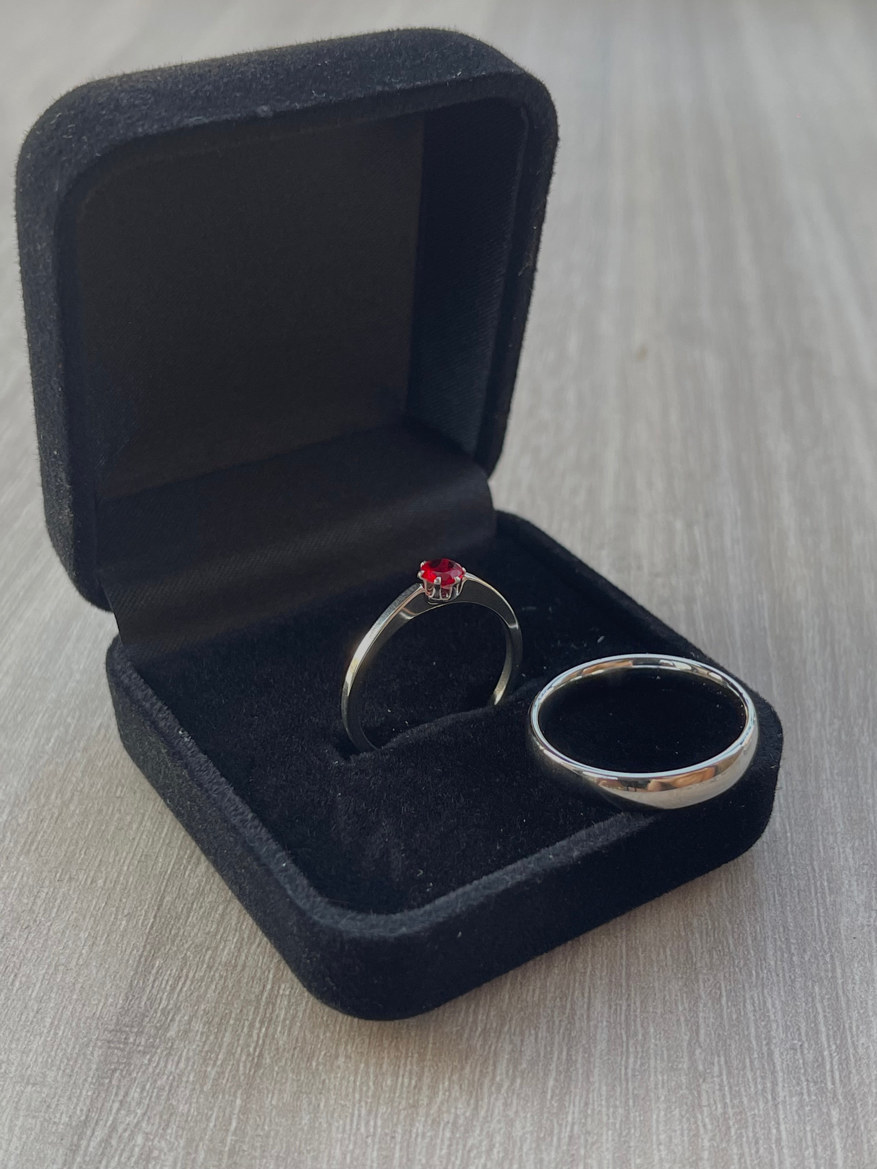 Anillo promesa elegante