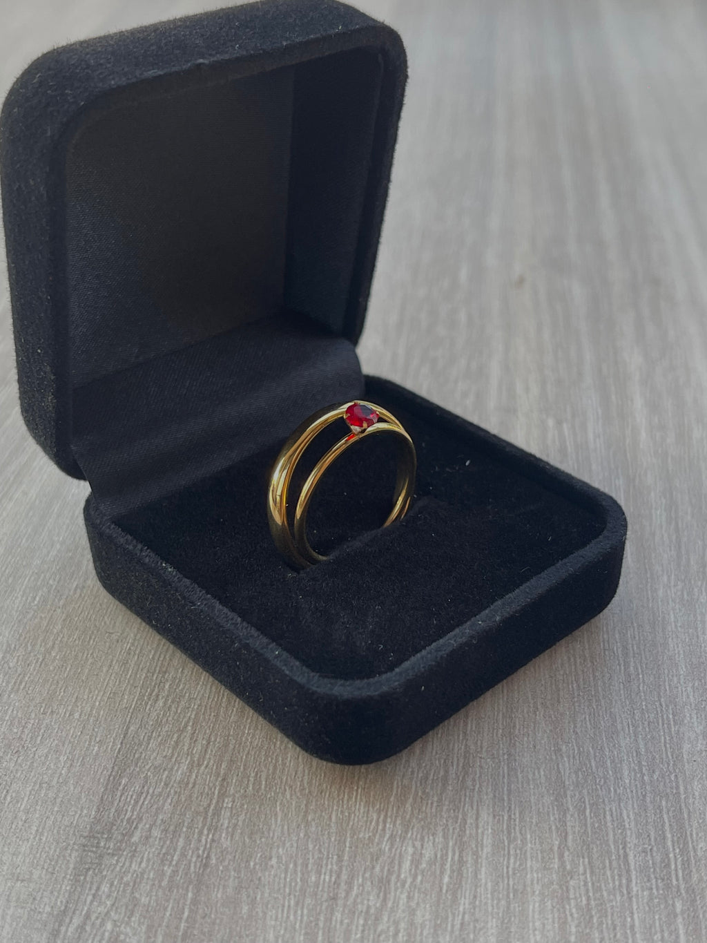 Anillos promesa dorado