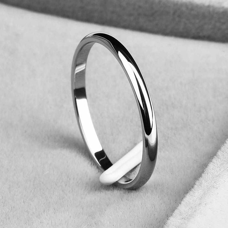 Anillo liso fino
