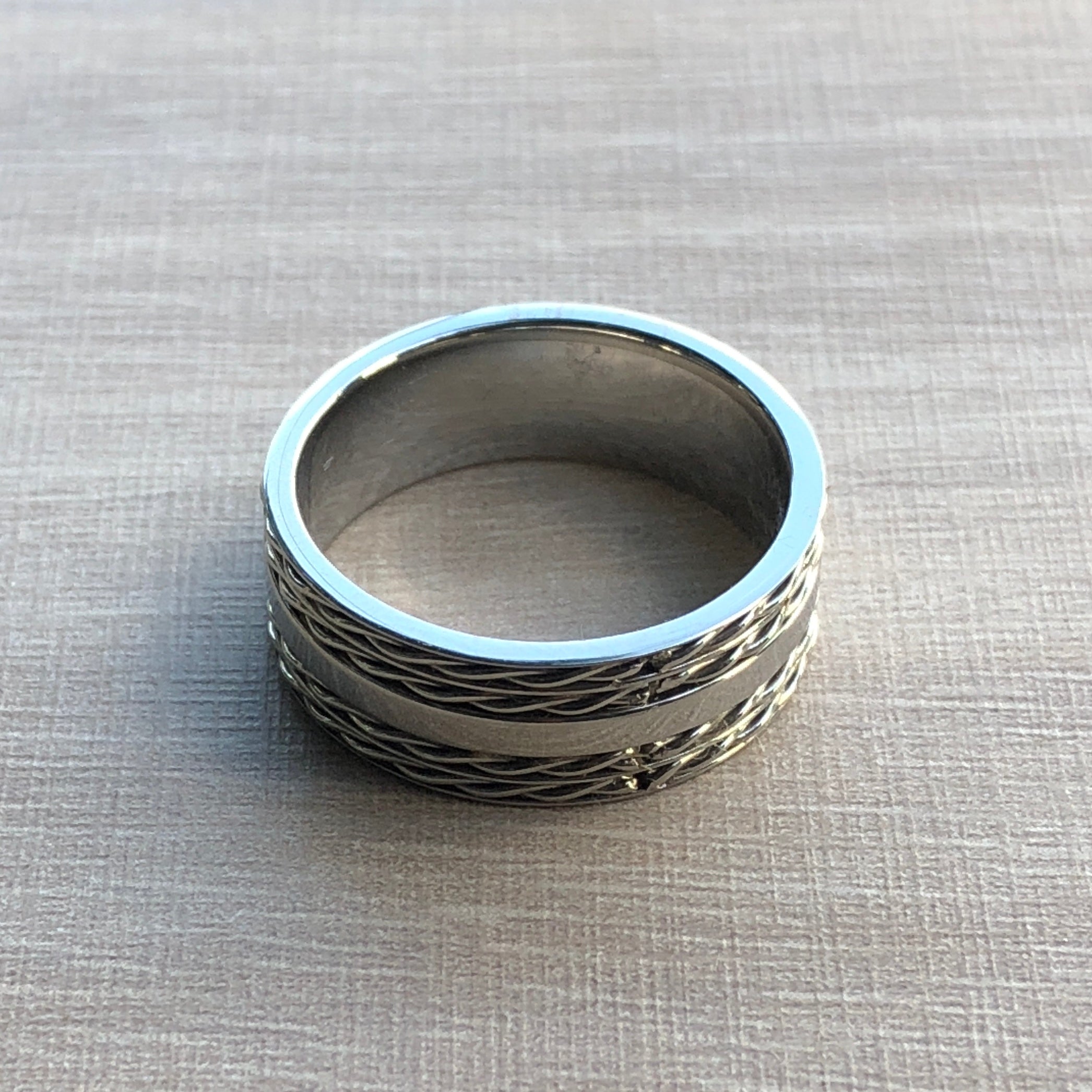 Anillo trenza vikinga